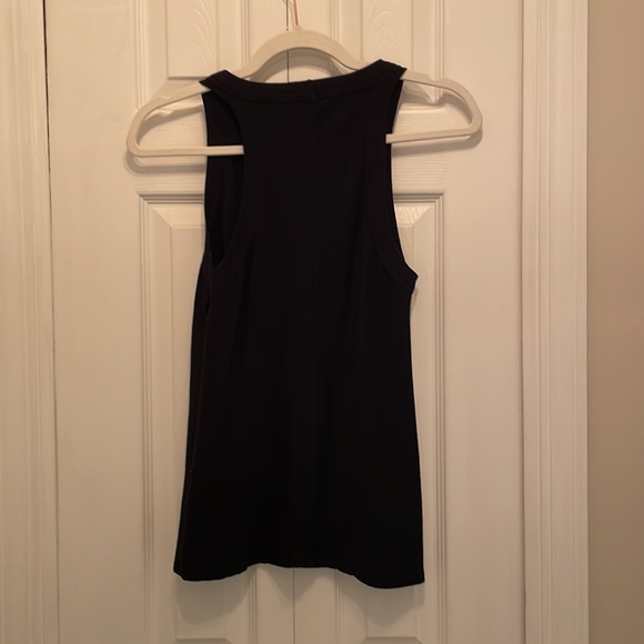 Stateside 2X1 Rib High-Neck Tank in Black - Picture 6 of 7